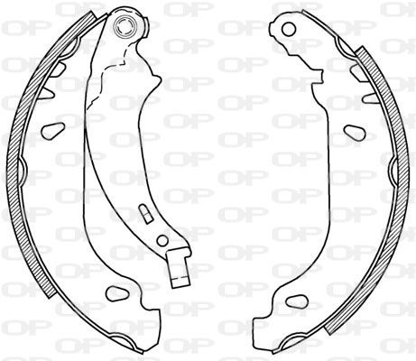 OPEN PARTS Bremžu loku komplekts BSA2026.00